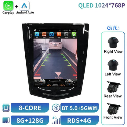 9.7inch Android 14 For Cadillac Ats Xts Cts Srx 2013-2018 Car Radio Multimedia Navigation 4G GPS Wireless Carplay Screen Stereo