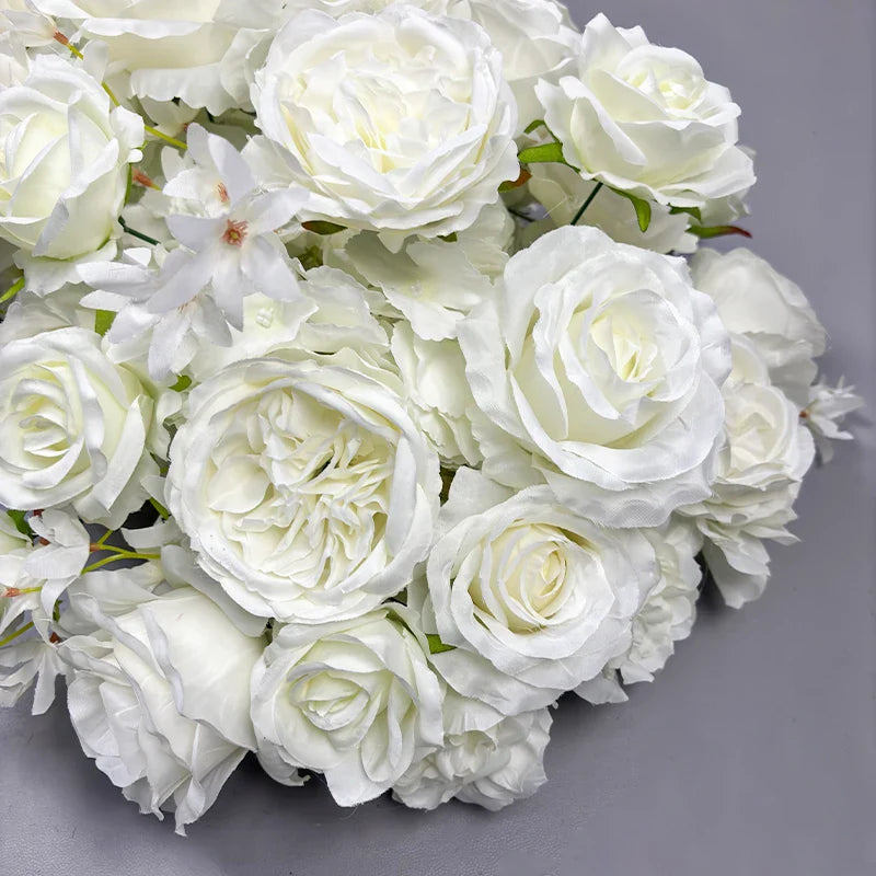 1PC Wedding Flower Wall Decoration Arrangement Supplies Silk Rose Artificial Floral Row Decor Wed Arch Backdrop arrange