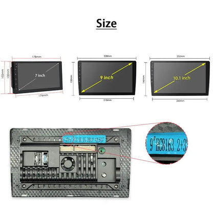 1280*720Screen 7 9 10 Inch 2Din Android Auto Carplay 8163 Car Radio Audio Multimedia Player for Hyundai Toyota Nissan Kia Stereo