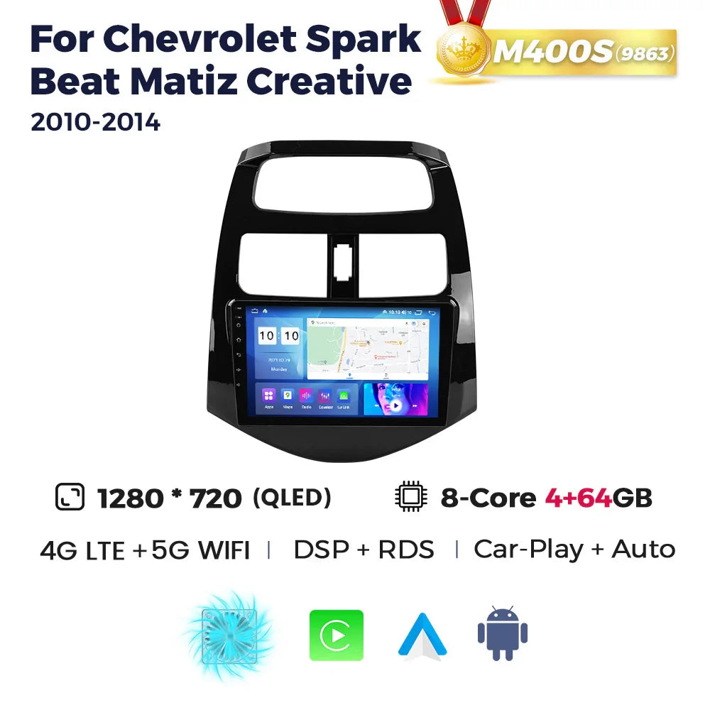 Navifly Android Car Radio For Chevrolet Spark Beat Matiz Creative 2010-2014 Navigation GPS Multimedia Video Player DSP RDS WIFI