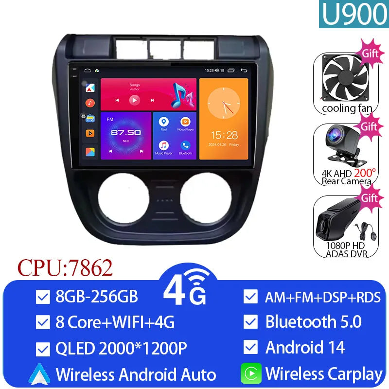 Android 14 Stereo Car Radio For VOLKSWAGEN Crossfox 2003-2009 Multimedia Video Player 4G GPS Android Auto CarPlay DSP No 2 Din