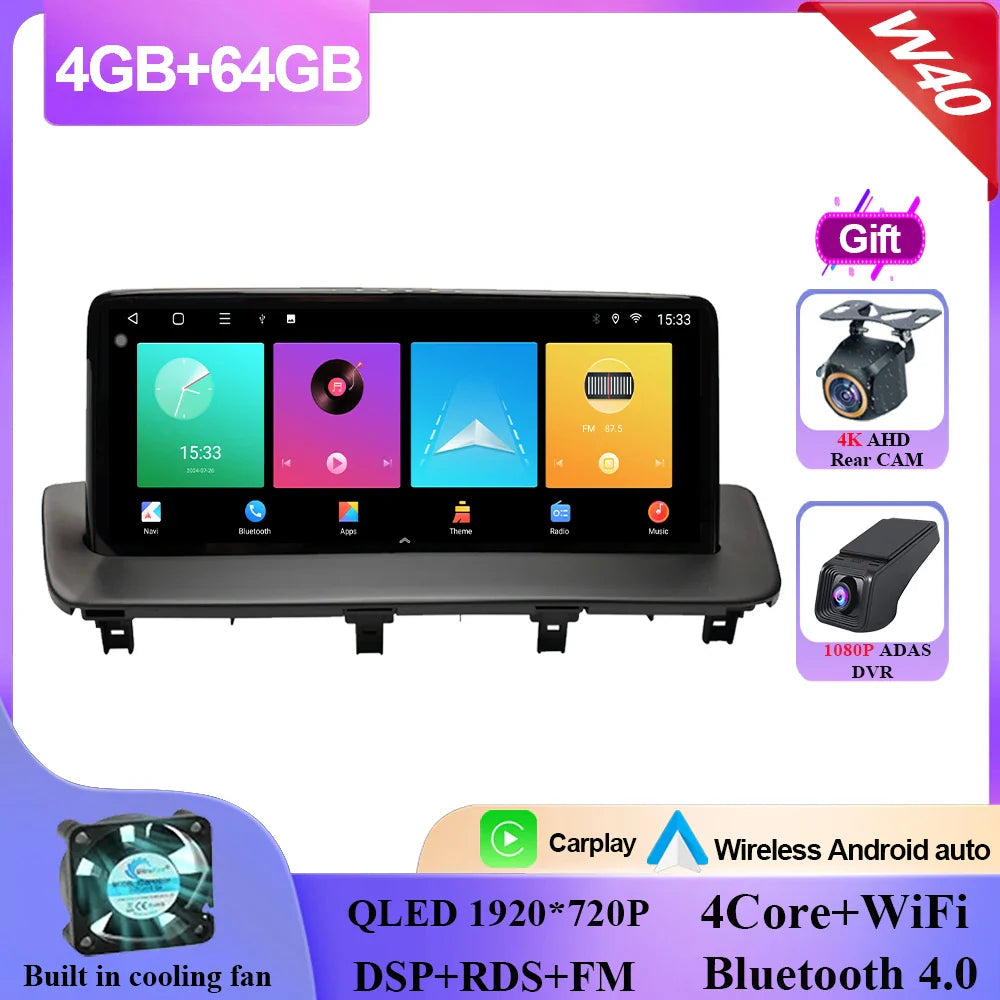 10.25 Inch Android 14 For MAZDA CX-9 CX 9 CX9 2016-2021 Car Radio Multimedia Player GPS Navigation Carplay Android Auto 2din DVD