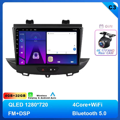 Android 14 Car Radio For Opel Grandland X crossland x 2016-2020 Multimedia Stereo Radio Video Player Carplay autoradio GPS 4G