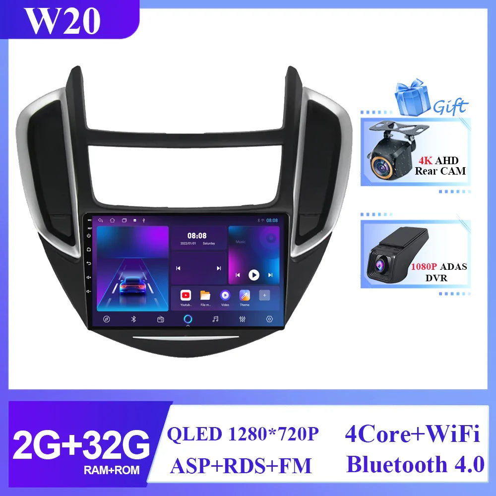 For Chevrolet Tracker 3 TRAX 2013 2014 2015 Android Auto Multimedia Car Player Radio GPS Video Navigation Carplay Screen No 2din