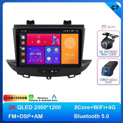 Android 14 Car Radio For Opel Grandland X crossland x 2016-2020 Multimedia Stereo Radio Video Player Carplay autoradio GPS 4G