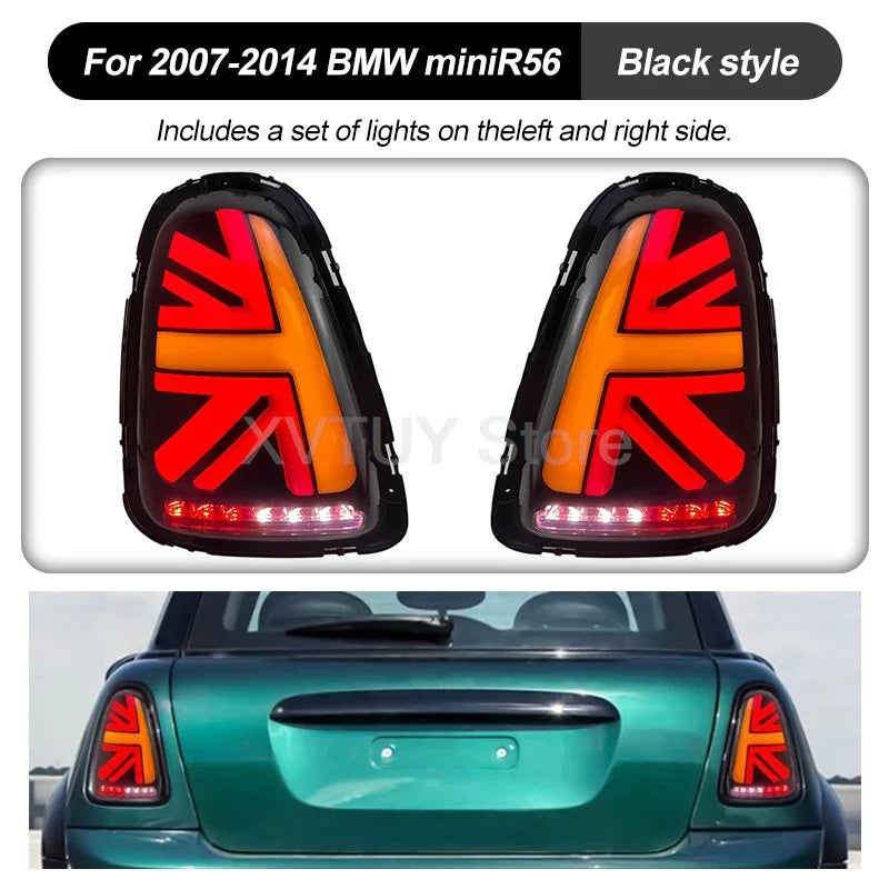 Car LED Tail Light for BMW Mini Cooper R56 R57 R58 R59 Rear Lights 2007-2014 Auto Tail Lamp Assembly Turn Signals Taillights