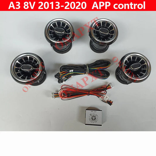 APP Bluetooth Control For Audi A3 8V S3 RS3 2013-2020 Dashboard Air Vents Decorative Ambient Light LED Atmosphere Nozzle