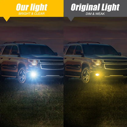 Pair Car LED Fog Lights Fit For Chevrolet Avalanche/Suburban/Silverado/Tahoe 2007-2014 For GMC Sierra/Yukon Signal Lamp Assembly