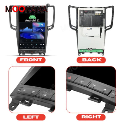 14.4 inch Carplay For Infiniti G37 2007-2013 Android 13 Tesla Style Screen Auto Stereo HeadUnit Car Multimedia Player Radio Tape