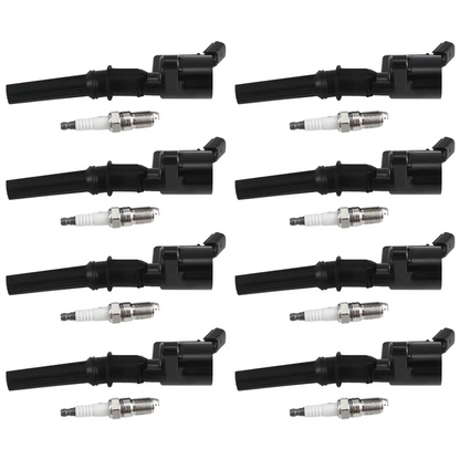 A11M-8 Piece 3W7Z12029AA SP-479 Ignition Coil&Spark Plug As Shown Plastic For Ford Lincoln F150 E-350 E-250 E-150