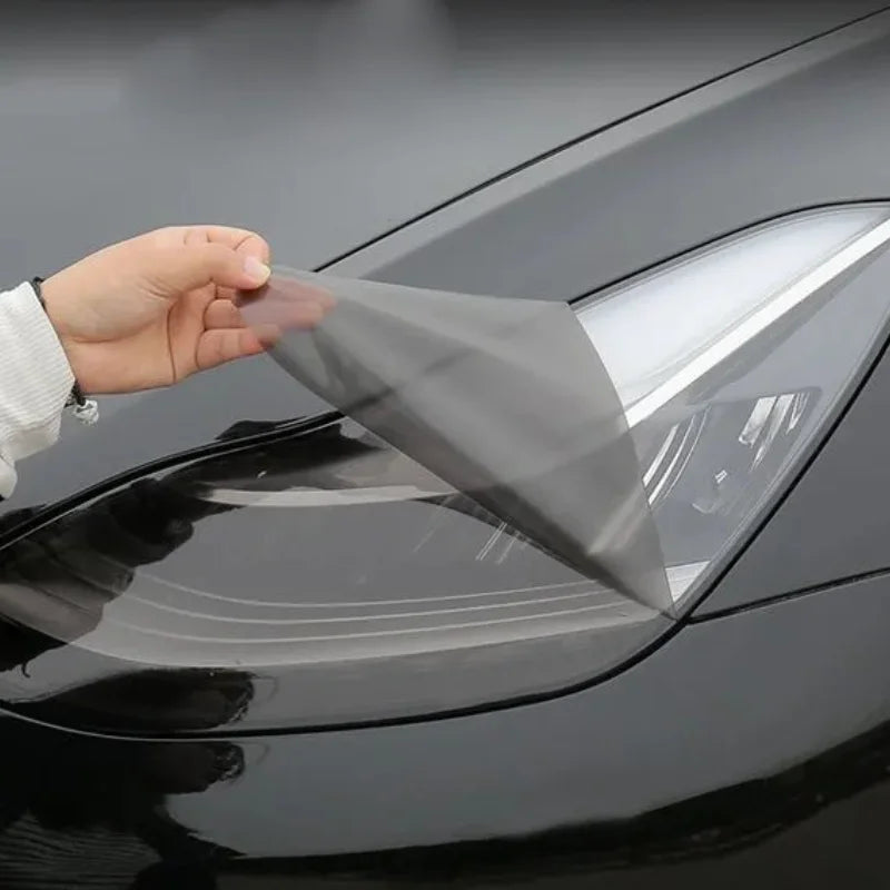 For Byd Equation Leopard 8 2025 Light Control Smoked Black Headlight Protective Film Tpu Headlight Color Change Black Warrior