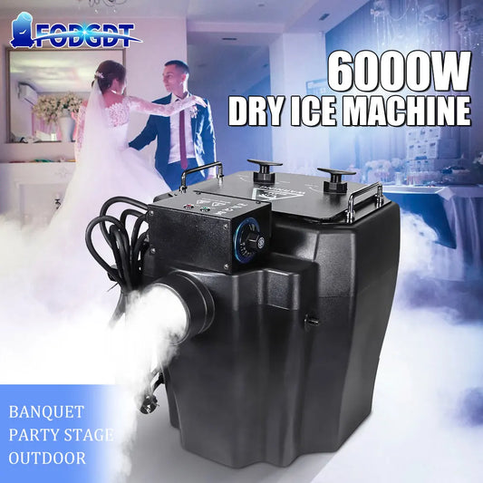 From EU 6000W Dry Ice Machine 3500W Low Lying Fog Machine With DMX Control Satge Special Equipmenet for DJ Disco Wedding Party power tools