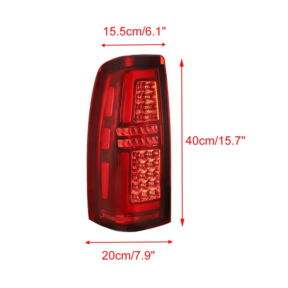LED Truck Car Taillights for 99-06 Chevy Silverado 1500/2500 01-06 Silverado 1500HD/2500HD/3500 99-02 GMC Sierra 1500 2500 3500