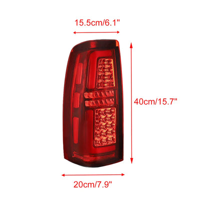 LED Truck Car Taillights for 99-06 Chevy Silverado 1500/2500 01-06 Silverado 1500HD/2500HD/3500 99-02 GMC Sierra 1500 2500 3500
