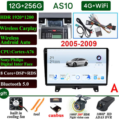 Car Radio Carplay For Land Rover Range Rover Sport 2005-2013 Navigation GPS Android Auto Multimedia Player 4G Wifi No 2din DVD