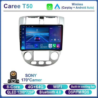 Android 14 Car Radio For Chevrolet Lacetti J200 For Buick Excelle Hrv For Daewoo Gentra 2 Carplay Stereo gps 4G WIFI BT No 2Din