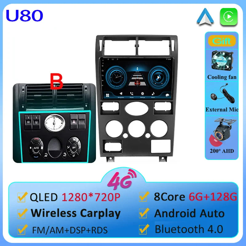 Car Android 13  For Ford Mondeo 3 2000-2007 Car Radio Multimedia Video Player Navigation GPS No 2 din Dvd 4G WIFI Carplay Stereo