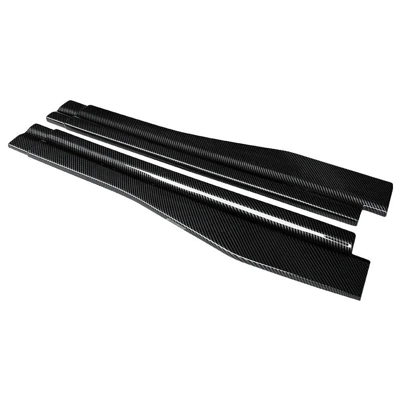 Car Modified ABS New Adjustable Side Skirt Splitter Spoiler Lip Rocker Panel Extensions Body Kit Winglet For Infiniti Q60