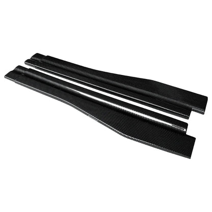 Car Modified ABS New Adjustable Side Skirt Splitter Spoiler Lip Rocker Panel Extensions Body Kit Winglet For Infiniti Q60