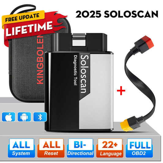 [Lifetime free update] Kingbolen Soloscan Full System Car Diagnostic Tool ALL Reset  Services BI Directional OBD2 Scanner