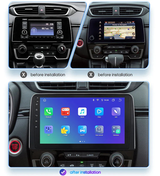 Hizpo Car Stereo Radio For Honda CRV CR-V 2017 - 2021 Multimedia Player Navigation GPS Carplay 2 Din Android Head Unit Wifi DSP