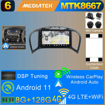 2Din Android 11 8G+128G Car Radio Stereo For Nissan Juke YF15 2010-2019 GPS Navigation Bluetooth 5.0 Tethering Carplay Autoradio