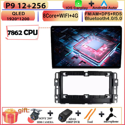 CARPLAY Android Screen For Chevrolet Avalanche Impala Tahoe Traverse 2007-2016 Car Automotive Multimedia Navigation DVD 7862 CPU