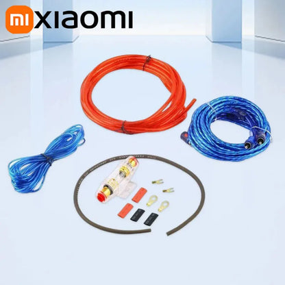 Xiaomi 1500W Audio Speakers Wiring Kit 8GA Car Subwoofer Cable 60AMP Fuse Holder Speaker Installation Wires For Car Modification