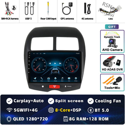 Android 14 For Mitsubishi ASX 1 2010 - 2016 2K QLED Android Car Radio Multimedia Video Player GPS Stereo CarPlay 4G Head Unit