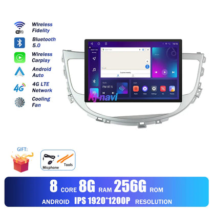 13.1Inch Android Auto Car Radio For Hyundai Rohens Genesis 2008 - 2013 Multimedia Player GPS Navigation BT Carplay 4G Wifi