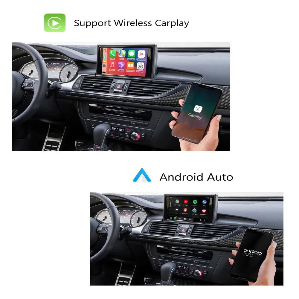 iManAuto Wireless CarPlay Module for Audi A6 A7 2012-2018 Android Auto Interface Bluetooth Audio Rear Camera Car Play