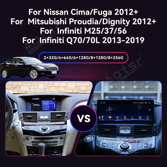 13.1 inch For Nissan Infiniti Q70 Q70L M25 M35 M37 M56 2013-2019 Android 13 Car Radio AutoRadio Stereo GPS Navi DVD Player Unit