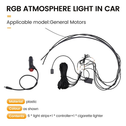 LED Interior Acrylic Fiber Strip Car Atmosphere Lamp Streamer Car Ambient Light Streamer Decorative Light Strip
