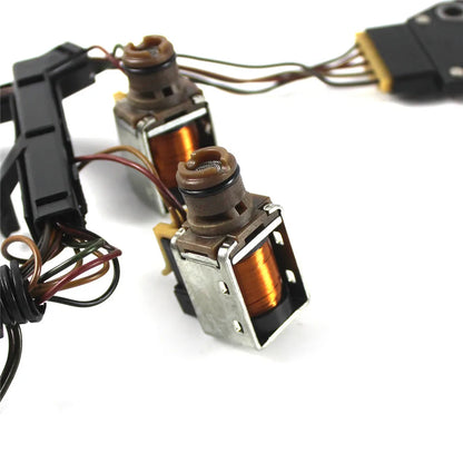 9PC Refurbished 4L60E and 4L65E Transmission Solenoid Kit Set W/Harness Fit for 1993-2005 GM Automotive Replacement Parts
