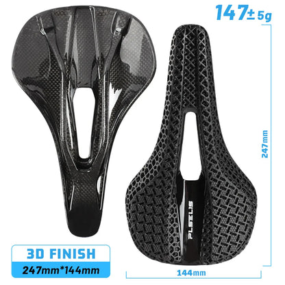 3D Printed Saddle Full Carbon Fiber Lightweight Bicycle Saddle For Mtb Gravel Road bike Comfortable Cycling Seat Parts