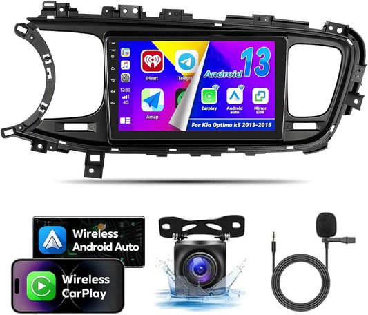 4+64G Car GPS Radio Stereo Carplay Camera Android 13 Compatible for Kia Optima K5 2011-2015