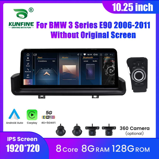 10.25" Android Car Radio For BMW 3 Series E90 2006-2011 No Original Screen GPS Navigation Multimedia Player Carplay Android Auto