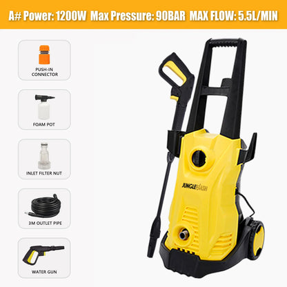 JUNGLEFLASH High Pressure Cleaner Washers Car Washers Garden Washing Cleaning Tools For Karcher Water Gun Garden Watering Gun power tools