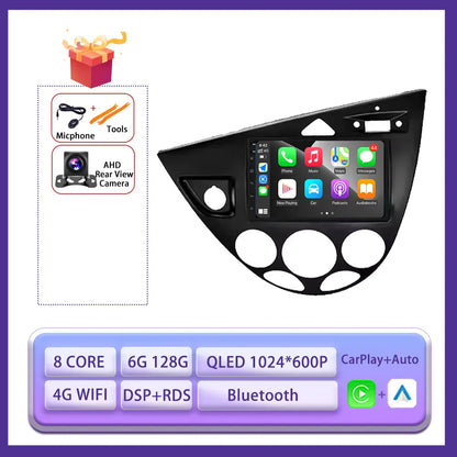 Car Radio 7inch Autoradio for Ford Fiesta 1995-2001 Focus MK1 1998-2004 Multimedia Video Car Radio Player DSP Carplay Android