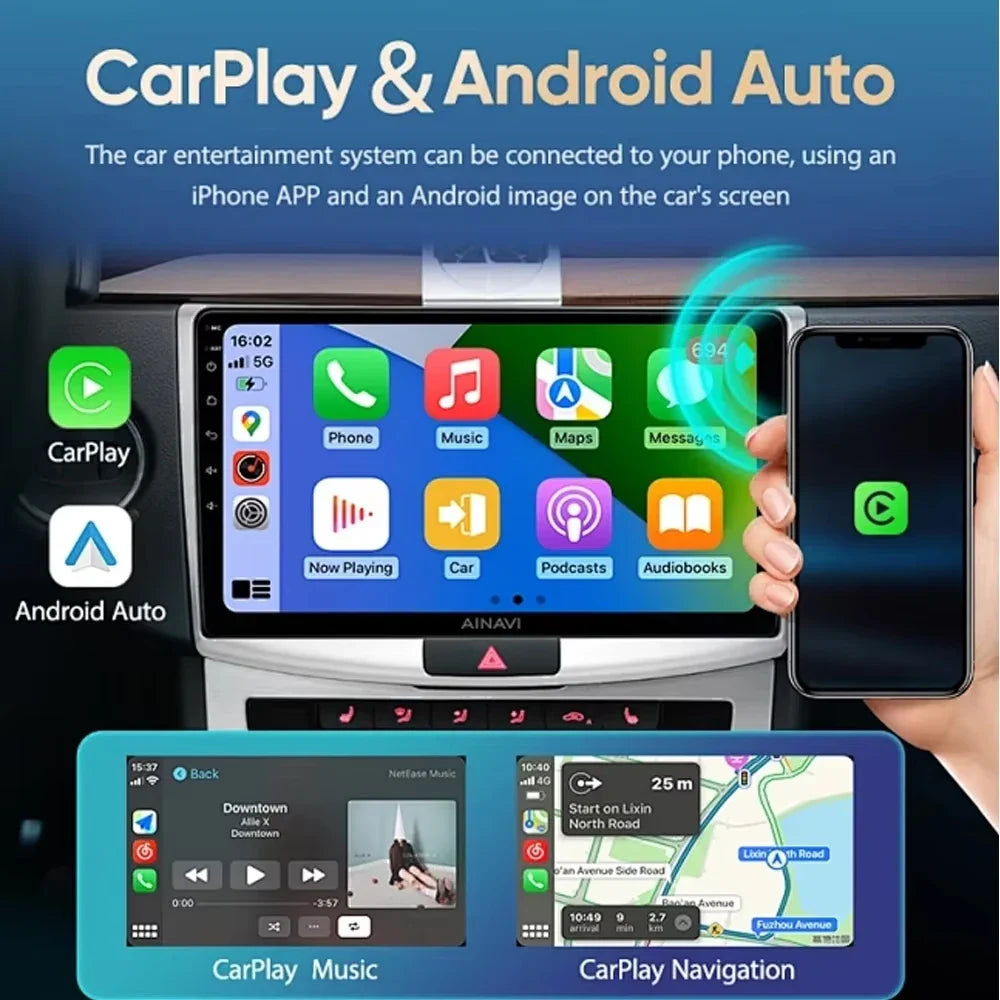 Android 14 For Citroen C4 C-Triomphe Quatre 2004-2014 Car Radio Multimedia Video Player GPS 2Din Android Carplay Stereo DVD 4G