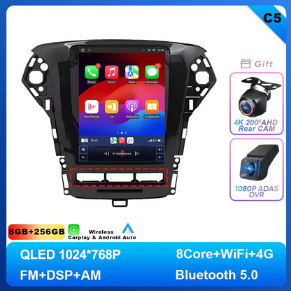 9.7 inch Android 14 Car Radio For Ford Mondeo MK4 2011 - 2013 Navigation Autoradio Multimedia Player DVD GPS Stereo WIFI 4G DVD