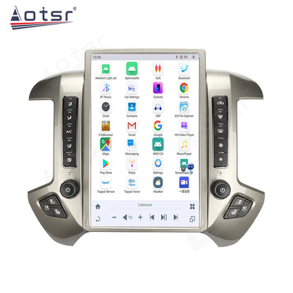 For Chevrolet Silverado 2013-2019 GMC SIERRA 2014-2020 audio 2 din android receiver tesla style auto multimedia DVD play GPS