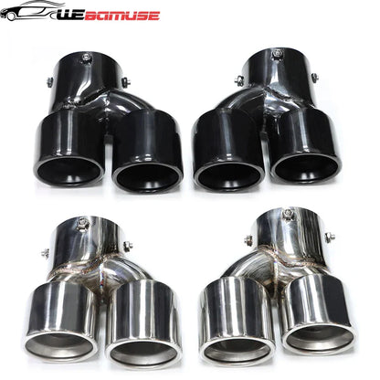For BMW G20 G21 M340i G42 440i G22 M240i Dual Four Out M Exhaust Carbon Fiber Muffler Tip Exhaust System Nozzle Tailpipe 2020+