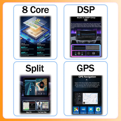 Android 14 For HONDA FIT JAZZ 2008 2009 2010 2011 2012 2013 Car Stereo Radio Multimedia Wireless Carplay Android Auto GPS 4G BT