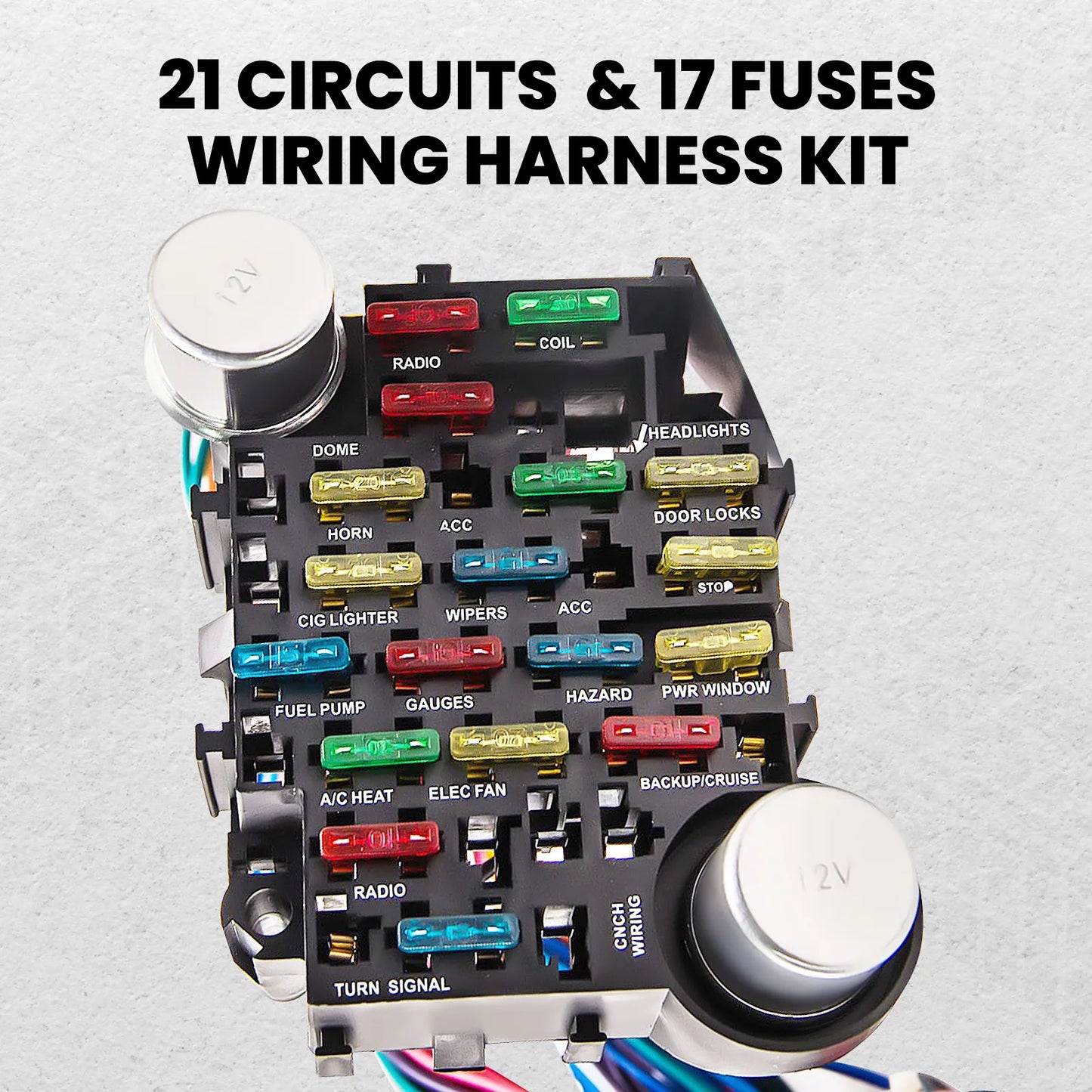 21 Circuit Wiring Harness Street Rod Rod Universal Wire Kit for CHEVY Kit new For Holden for Ford for GMC