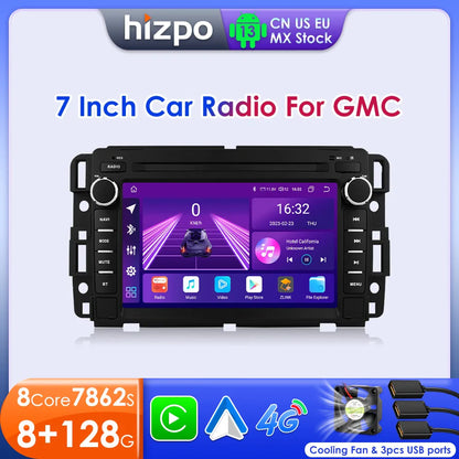 Hizpo 7" Android Car Radio For Chevrolet Silverado GMC Sierra Impala Traverse Avalanche Express Yukon Acadia Savana GPS Stereo