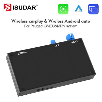 ISUDAR Wireless Carplay and Android Auto for Peugeot 208 308 508 3008 Citroën C4 DS3 DS4 DS5 SMEG MRN Multimedia Accessories