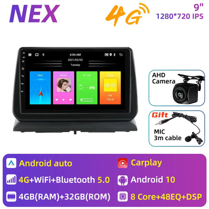 2 Din Android Car Radio for Dodge Nitro 2007-2011 Stereo Carplay Car Multimedia Player GPS Navigation Autoradio Head Unit Auto