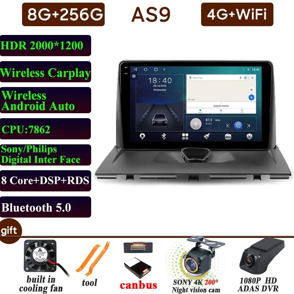 Car Radio Carplay For Peugeot Expert 2 For Citroen Jumpy For Fiat Scudo For Toyota Proace 2007-2017 Navigation GPS Android Auto