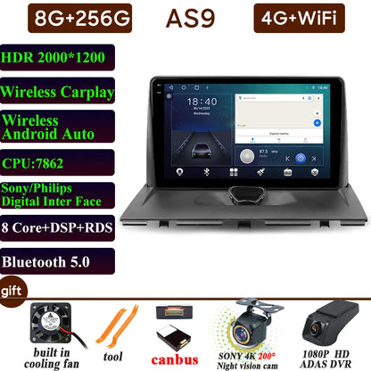 Car Radio Carplay For Peugeot Expert 2 For Citroen Jumpy For Fiat Scudo For Toyota Proace 2007-2017 Navigation GPS Android Auto